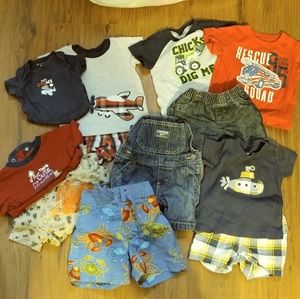 6 month baby boy lot. Oshkosh, Carters, Okie Dokie
